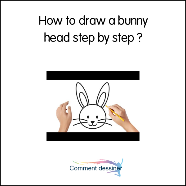 How to draw a bunny head step by step